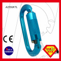 O Shaped Useful Twist Lock Aluminum Climbing Carabiner Made in Taiwan